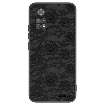 Picasee silikonowe czarne etui na Xiaomi Poco M4 Pro - Dark Elegance