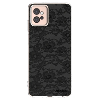 Picasee silikonowe przeźroczyste etui na Motorola Moto G32 - Dark Elegance