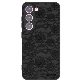 Picasee silikonowe czarne etui na Samsung Galaxy S23 5G - Dark Elegance