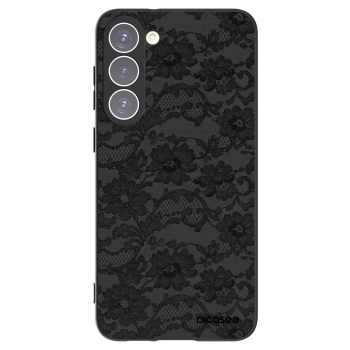 Picasee silikonowe czarne etui na Samsung Galaxy S23+ 5G - Dark Elegance