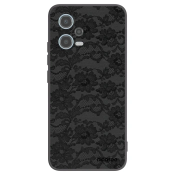 Picasee silikonowe czarne etui na Xiaomi Redmi Note 12 5G - Dark Elegance