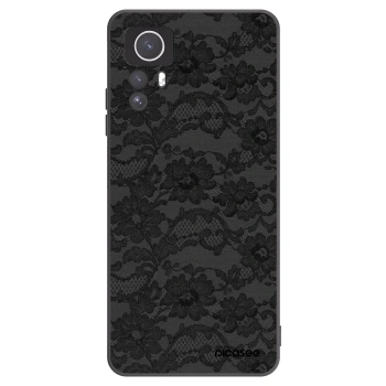 Picasee silikonowe czarne etui na Xiaomi Redmi Note 12S - Dark Elegance