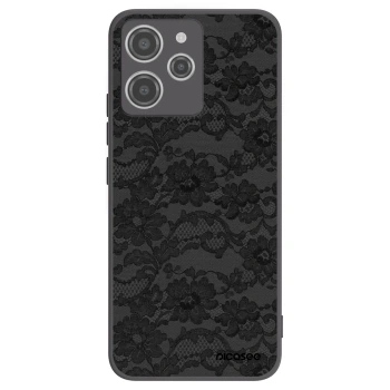 Picasee silikonowe czarne etui na Xiaomi Redmi 12 4G - Dark Elegance