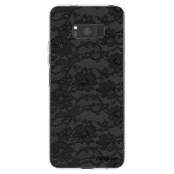 Picasee silikonowe przeźroczyste etui na Samsung Galaxy S8 G950F - Dark Elegance