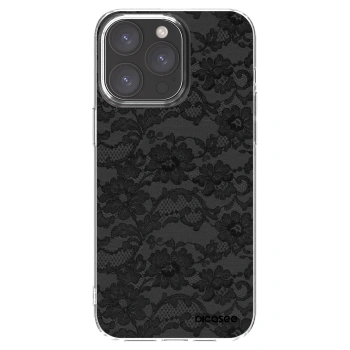 Picasee silikonowe przeźroczyste etui na Apple iPhone 15 Pro Max - Dark Elegance