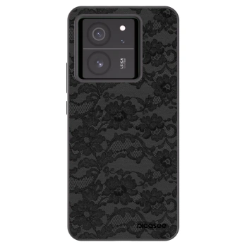 Picasee silikonowe czarne etui na Xiaomi 13T Pro - Dark Elegance