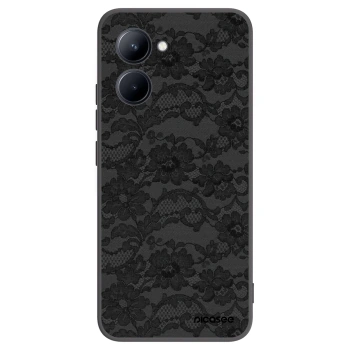 Picasee silikonowe czarne etui na Realme C33 (2023) - Dark Elegance