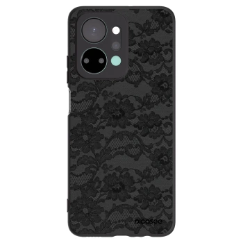 Picasee silikonowe czarne etui na Honor X7a - Dark Elegance
