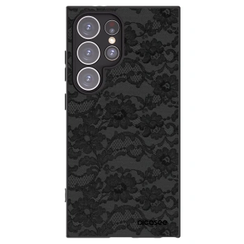 Picasee silikonowe czarne etui na Samsung Galaxy S24 Ultra S928B 5G - Dark Elegance
