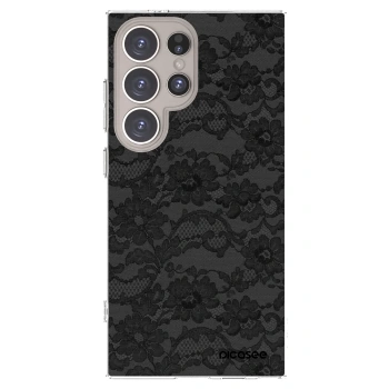 Picasee silikonowe przeźroczyste etui na Samsung Galaxy S24 Ultra S928B 5G - Dark Elegance