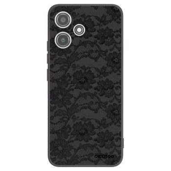 Picasee silikonowe czarne etui na Xiaomi Redmi 12 5G - Dark Elegance
