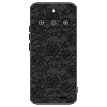 Picasee silikonowe czarne etui na Realme 11 Pro+ - Dark Elegance
