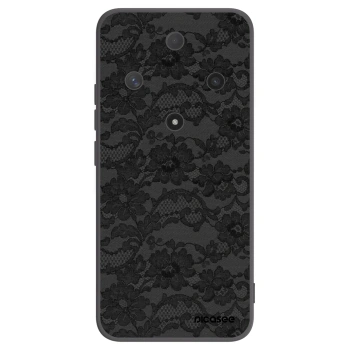 Picasee silikonowe czarne etui na Honor Magic6 Lite 5G - Dark Elegance