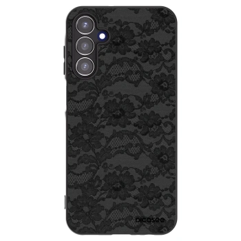 Picasee silikonowe czarne etui na Samsung Galaxy A15 A155F 4G - Dark Elegance