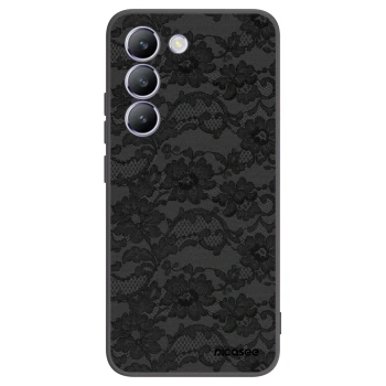 Picasee silikonowe czarne etui na Vivo V40 SE 5G - Dark Elegance