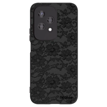 Picasee silikonowe czarne etui na Honor 200 Lite - Dark Elegance