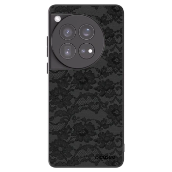 Picasee silikonowe czarne etui na OnePlus 12 5G - Dark Elegance