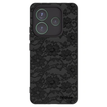 Picasee silikonowe czarne etui na Xiaomi Redmi Note 14 5G - Dark Elegance