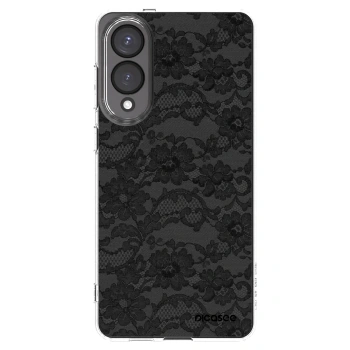 Picasee silikonowe przeźroczyste etui na Samsung Galaxy S25 Edge 5G - Dark Elegance