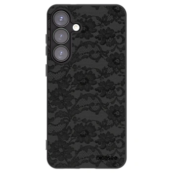 Picasee silikonowe czarne etui na Samsung Galaxy S25+ 5G - Dark Elegance