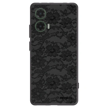 Picasee silikonowe czarne etui na Motorola Moto G35 5G - Dark Elegance