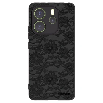 Picasee silikonowe czarne etui na Xiaomi Redmi Note 14 4G - Dark Elegance