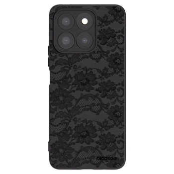 Picasee silikonowe czarne etui na Honor X8c - Dark Elegance