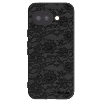 Picasee silikonowe czarne etui na Google Pixel 9a - Dark Elegance