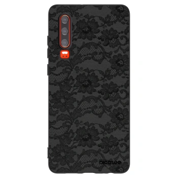 Picasee silikonowe czarne etui na Huawei P30 - Dark Elegance