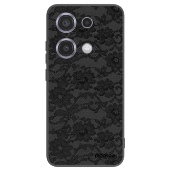 Picasee silikonowe czarne etui na Xiaomi Redmi Note 14S - Dark Elegance