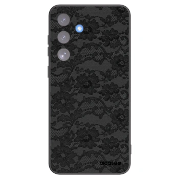 Picasee silikonowe czarne etui na Samsung Galaxy S25 FE 5G - Dark Elegance