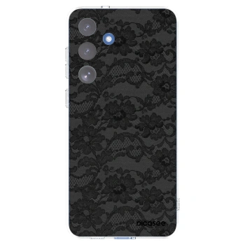 Picasee silikonowe przeźroczyste etui na Samsung Galaxy S25 FE 5G - Dark Elegance