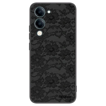 Picasee silikonowe czarne etui na Vivo Y29s 5G - Dark Elegance