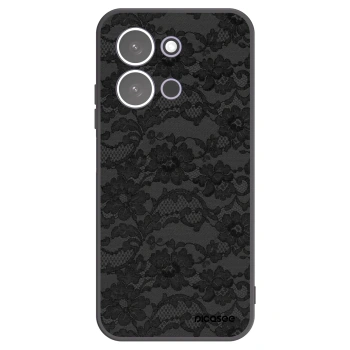 Picasee silikonowe czarne etui na Xiaomi Redmi 15C 5G - Dark Elegance