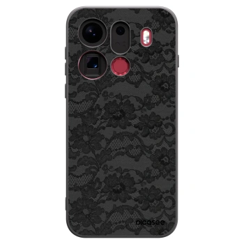 Picasee silikonowe czarne etui na OPPO Find X9 Pro - Dark Elegance