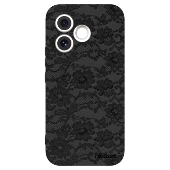 Picasee silikonowe czarne etui na Honor 600 Lite - Dark Elegance