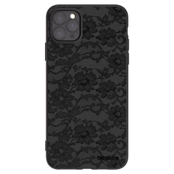 Picasee silikonowe czarne etui na Apple iPhone 11 Pro Max - Dark Elegance