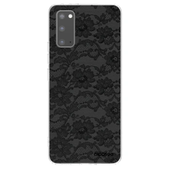 Picasee silikonowe przeźroczyste etui na Samsung Galaxy S20 G980F - Dark Elegance