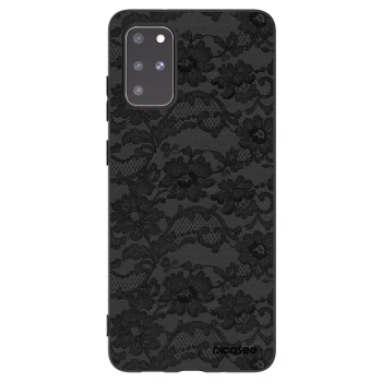 Picasee silikonowe czarne etui na Samsung Galaxy S20+ G985F - Dark Elegance