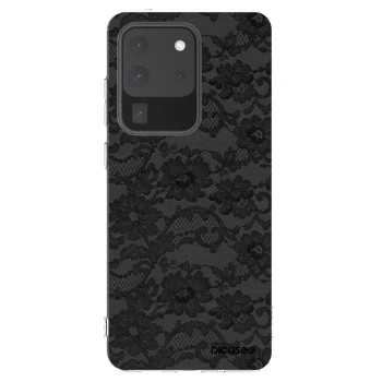 Picasee silikonowe przeźroczyste etui na Samsung Galaxy S20 Ultra 5G G988F - Dark Elegance