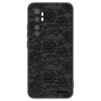 Picasee silikonowe czarne etui na Xiaomi Mi Note 10 Lite - Dark Elegance