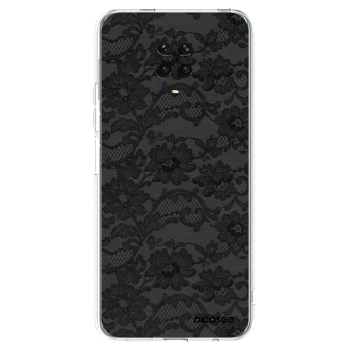 Picasee silikonowe przeźroczyste etui na Xiaomi Redmi Note 9S - Dark Elegance