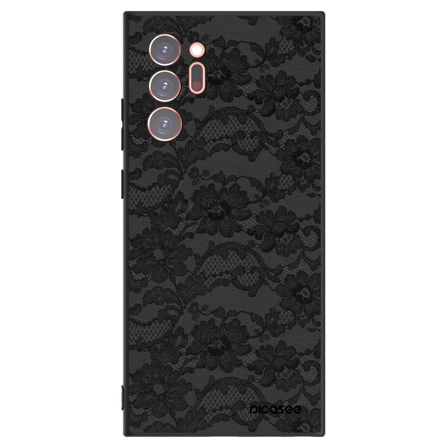 Picasee silikonowe czarne etui na Samsung Galaxy Note 20 Ultra - Dark Elegance