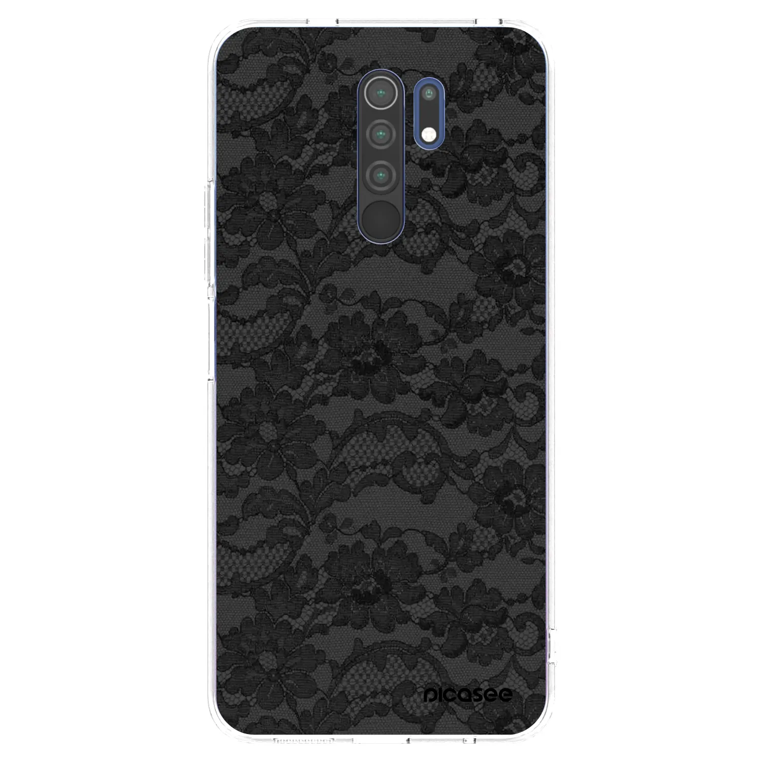Picasee silikonowe przeźroczyste etui na Xiaomi Redmi 9 - Dark Elegance
