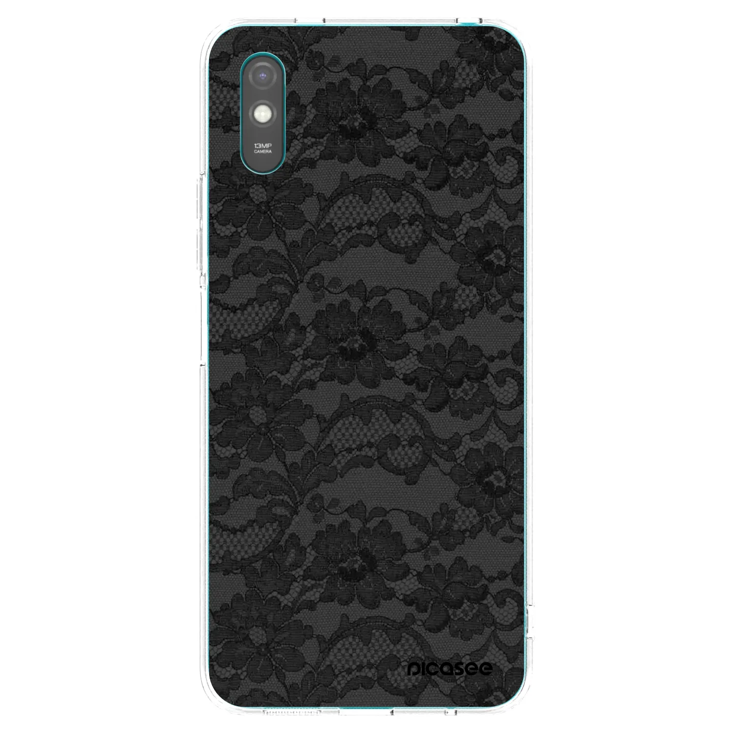 Picasee silikonowe przeźroczyste etui na Xiaomi Redmi 9A - Dark Elegance