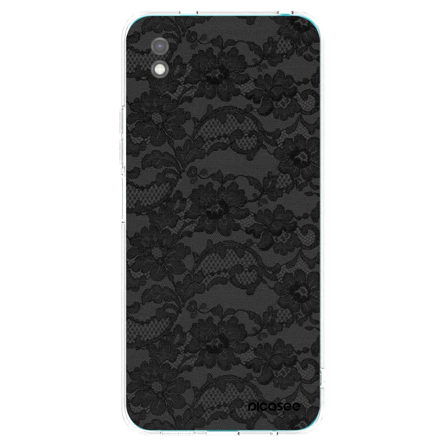 Picasee silikonowe czarne etui na Xiaomi Redmi 9A - Dark Elegance