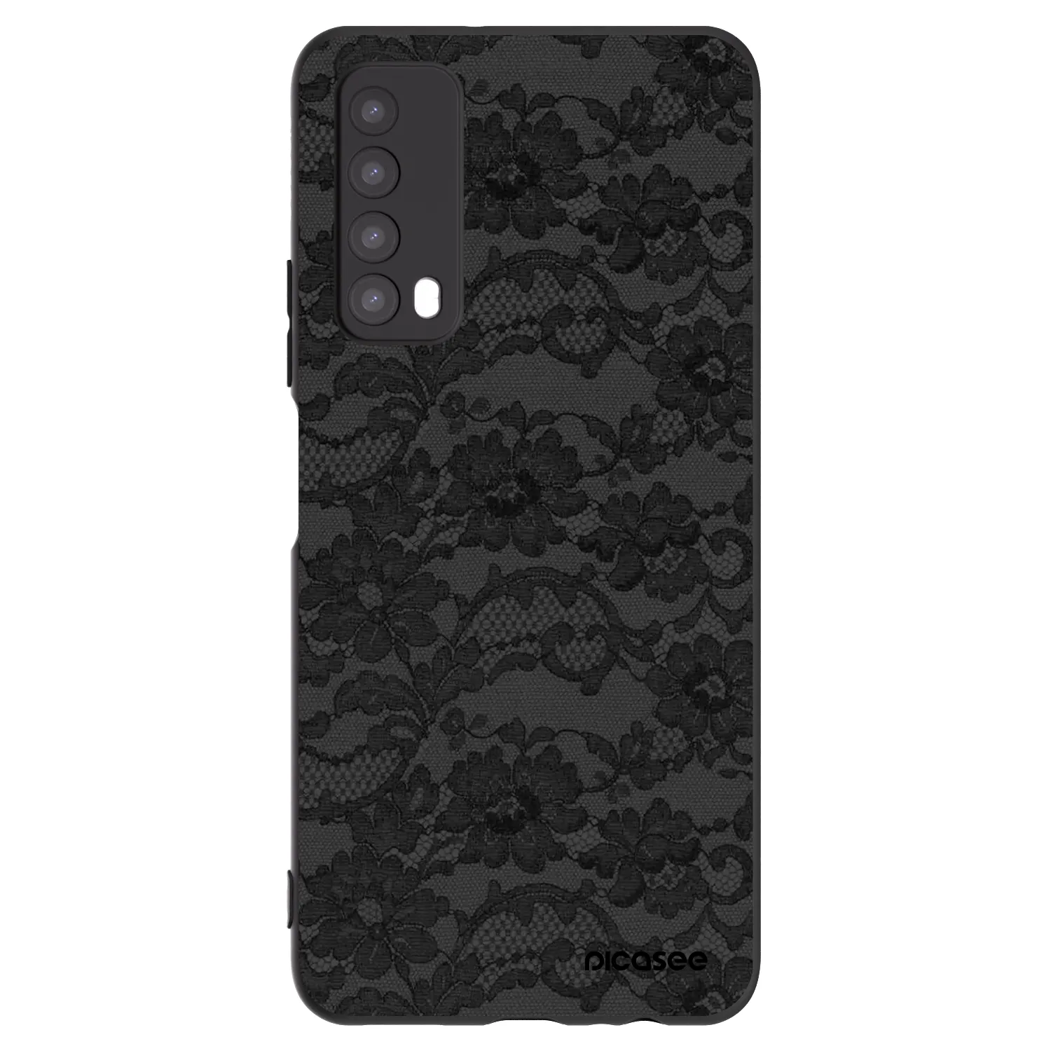 Picasee silikonowe czarne etui na Huawei P Smart 2021 - Dark Elegance