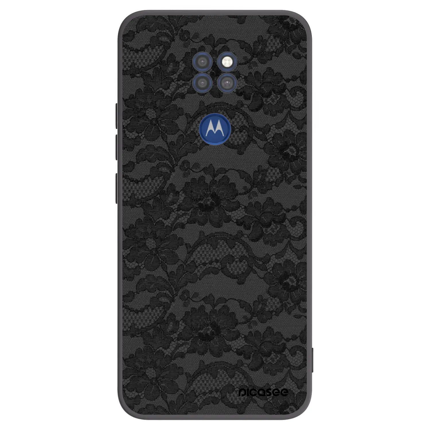Picasee silikonowe czarne etui na Motorola Moto G9 Play - Dark Elegance