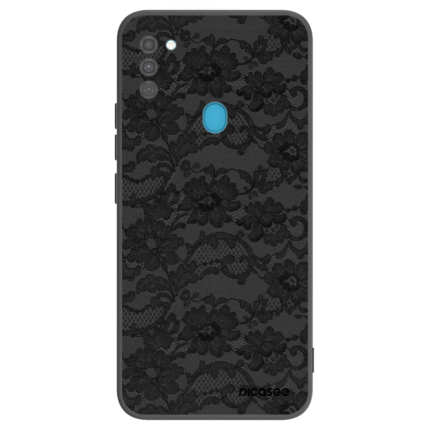 Picasee silikonowe czarne etui na Samsung Galaxy M11 - Dark Elegance