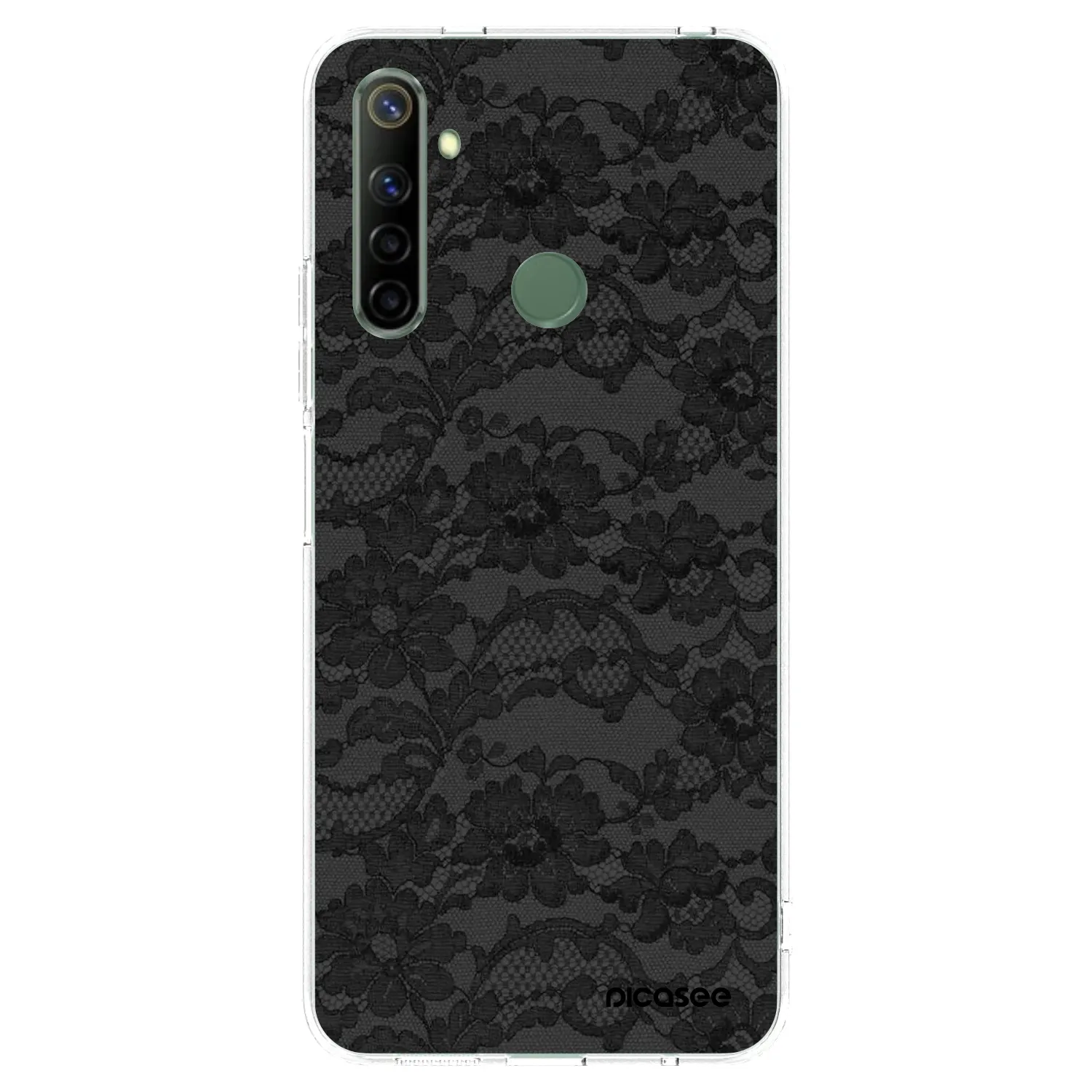 Picasee silikonowe przeźroczyste etui na Realme 6i - Dark Elegance